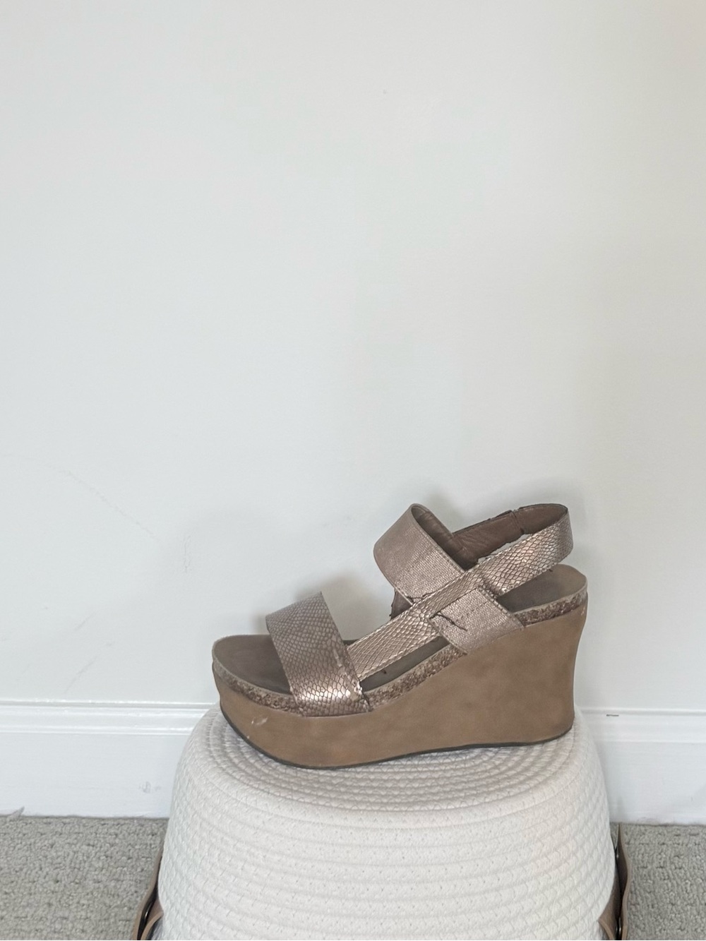 Pierre Dumas Platform Wedge Sandals